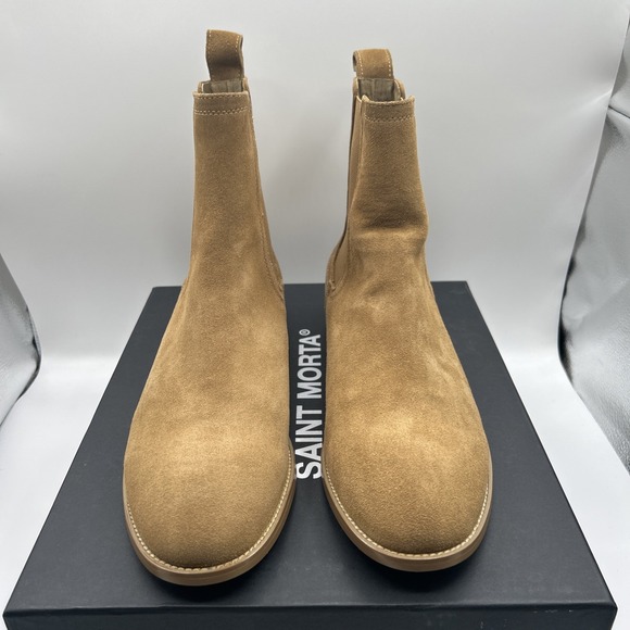 NEW Saint Morta Nomad Chelsea Boot,Tan Suede Leather,Leather Sole,Men's SZ:10M - Picture 2 of 15